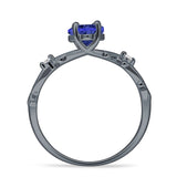 Marquise Split Shank Infinity Twisted Ring Cubic Zirconia 925 Sterling Silver