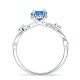 Marquise Split Shank Infinity Twisted Ring Cubic Zirconia 925 Sterling Silver