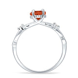 Marquise Split Shank Infinity Twisted Ring Cubic Zirconia 925 Sterling Silver
