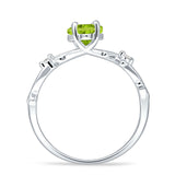 Marquise Split Shank Infinity Twisted Ring Cubic Zirconia 925 Sterling Silver