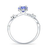 Marquise Split Shank Infinity Twisted Ring Cubic Zirconia 925 Sterling Silver