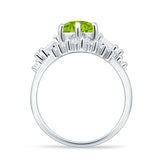 Round Beaded Marquise Vintage Style Cubic Zirconia Engagement Ring 925 Sterling Silver