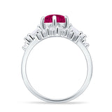 Round Beaded Marquise Vintage Style Cubic Zirconia Engagement Ring 925 Sterling Silver