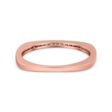 Half Eternity Ring Wedding Engagement Band Round Simulated Cubic Zirconia 925 Sterling Silver (1.7mm)