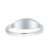 Eye Evil Star Thumb Ring Fashion Oxidized Simulated Blue Sapphire Solid 925 Sterling Silver