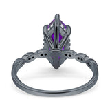 Solitaire Marquise Engagement Ring Cubic Zirconia 925 Sterling Silver