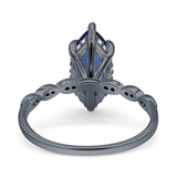 Solitaire Marquise Engagement Ring Cubic Zirconia 925 Sterling Silver