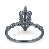 Solitaire Marquise Engagement Ring Cubic Zirconia 925 Sterling Silver