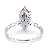Solitaire Marquise Engagement Ring Cubic Zirconia 925 Sterling Silver