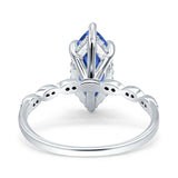 Solitaire Marquise Engagement Ring Cubic Zirconia 925 Sterling Silver
