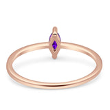 Solitaire Marquise Engagement Ring Cubic Zirconia 925 Sterling Silver