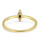 Solitaire Marquise Engagement Ring Cubic Zirconia 925 Sterling Silver