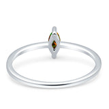 Solitaire Marquise Engagement Ring Cubic Zirconia 925 Sterling Silver