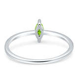 Solitaire Marquise Engagement Ring Cubic Zirconia 925 Sterling Silver