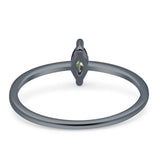 Solitaire Marquise Engagement Ring Cubic Zirconia 925 Sterling Silver