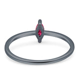 Solitaire Marquise Engagement Ring Cubic Zirconia 925 Sterling Silver