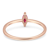 Solitaire Marquise Engagement Ring Cubic Zirconia 925 Sterling Silver