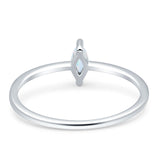 Solitaire Marquise Engagement Ring Cubic Zirconia 925 Sterling Silver