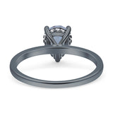 Teardrop Pear Hidden Halo Natural Aquamarine Engagement Ring