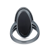 Oval New Design Thumb Ring Statement Fashion Oxidized Solid 925 Sterling Silver