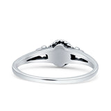 Princess Vintage Style Thumb Ring Fashion Oxidized Solid 925 Sterling Silver