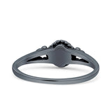 Princess Vintage Style Thumb Ring Fashion Oxidized Solid 925 Sterling Silver