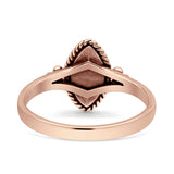 Vintage Style Marquise New Design Thumb Ring Statement Fashion Oxidized Solid 925 Sterling Silver