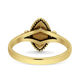 Vintage Style Marquise New Design Thumb Ring Statement Fashion Oxidized Solid 925 Sterling Silver