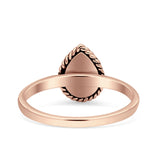 Rope Pear Design Thumb Ring Statement Fashion Oxidized Solid 925 Sterling Silver
