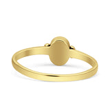 Simple Design Oval Thumb Ring Statement Fashion Oxidized Solid 925 Sterling Silver