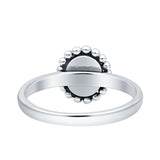 Petite Dainty New Style Oval Thumb Ring Statement Fashion Oxidized Solid 925 Sterling Silver