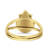 Dainty Pear Thumb Ring Statement Fashion Oxidized Solid 925 Sterling Silver