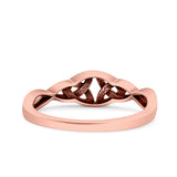 Celtic Oxidized Band Solid 925 Sterling Silver Thumb Ring (5mm)
