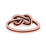 Infinity Oxidized Band Solid 925 Sterling Silver Thumb Ring (6mm)