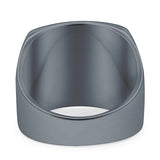 Signet Classical Simple Plain Band High Polished Solid 925 Sterling Silver Mens Ring (16mm)