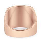 Signet Classical Simple Plain Band High Polished Solid 925 Sterling Silver Mens Ring (16mm)
