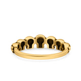 Skulls Ring Oxidized Band Solid 925 Sterling Silver Thumb Ring (5mm)