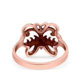 Butterfly Ring Oxidized Band Solid 925 Sterling Silver Thumb Ring (13mm)