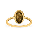 Jellyfish Ring Oxidized Band Solid 925 Sterling Silver Thumb Ring (11mm)