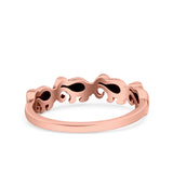 Elephants Ring Oxidized Band Solid 925 Sterling Silver Thumb Ring (5mm)