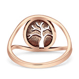 Tree Of Life Minimalist Filigree Thumb Ring 925 Sterling Silver