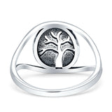 Tree Of Life Minimalist Filigree Thumb Ring 925 Sterling Silver