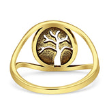 Tree Of Life Minimalist Filigree Thumb Ring 925 Sterling Silver