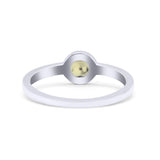 Petite Dainty Thumb Ring Round Statement Fashion Ring Oxidized 925 Sterling Silver