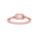 Petite Dainty Thumb Ring Round Lab Created Statement Fashion Ring Solid 925 Sterling Silver