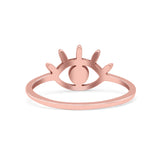 Eye Evil Thumb Ring Round Statement Fashion Ring Band 925 Sterling Silver