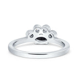 Marquise Art Deco Bridal Wedding Engagement Ring Simulated Cubic Zirconia 925 Sterling Silver