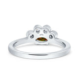 Marquise Art Deco Bridal Wedding Engagement Ring Simulated Cubic Zirconia 925 Sterling Silver