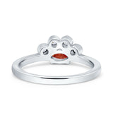 Marquise Art Deco Bridal Wedding Engagement Ring Simulated Cubic Zirconia 925 Sterling Silver