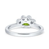 Marquise Art Deco Bridal Wedding Engagement Ring Simulated Cubic Zirconia 925 Sterling Silver